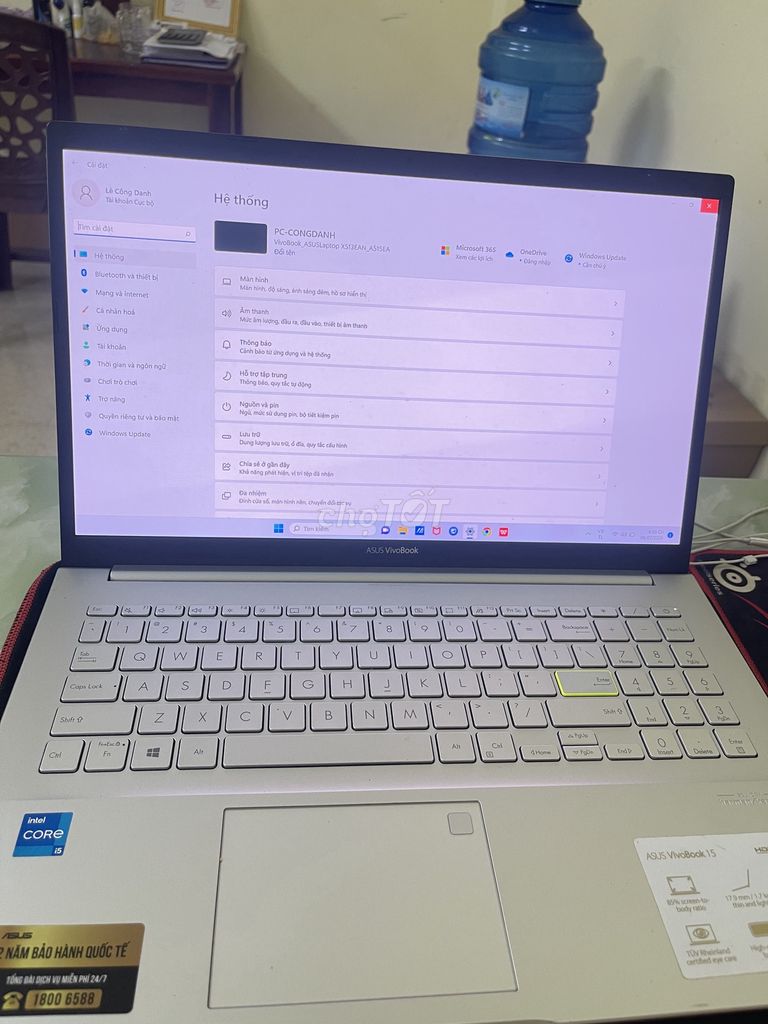 Asus Vivobook A515EA i5 8GB Bạc. Mua bán Laptop tại Thành phố Tân An Long An được đăng bởi Lê Minh danh hình 1