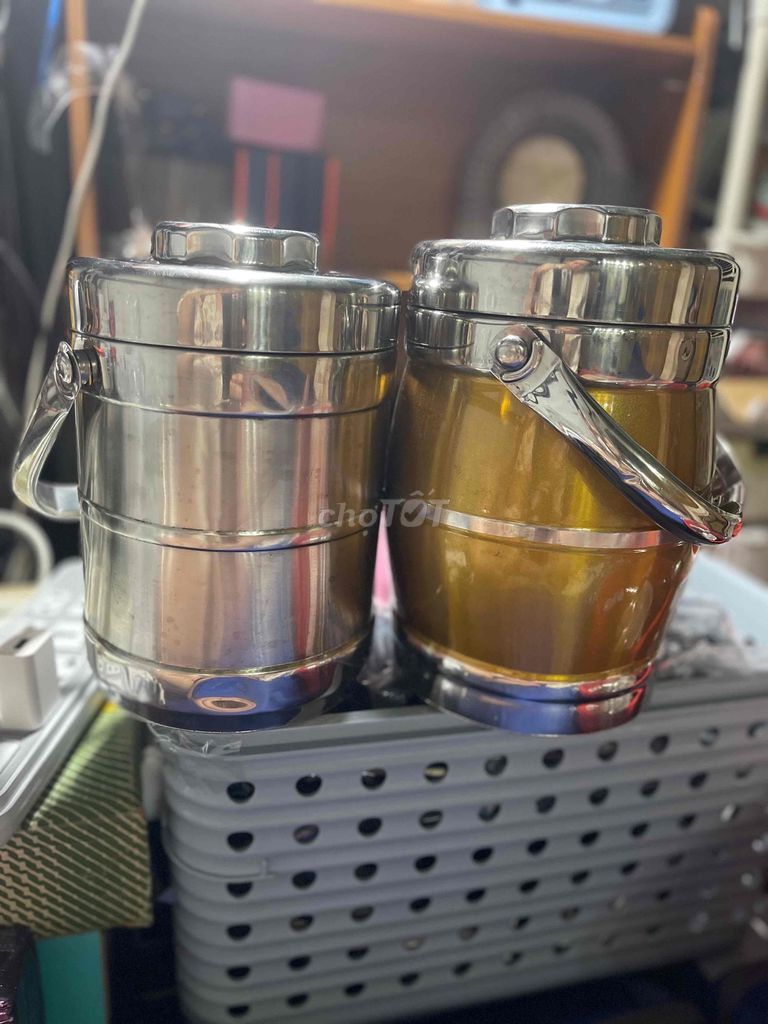 Hộp cơm giữ nhiệt Inox 304 3 ngăn. Mua bán Dụng cụ nhà bếp tại Huyện Bình Chánh Tp Hồ Chí Minh được đăng bởi Thu Yumi hình 1