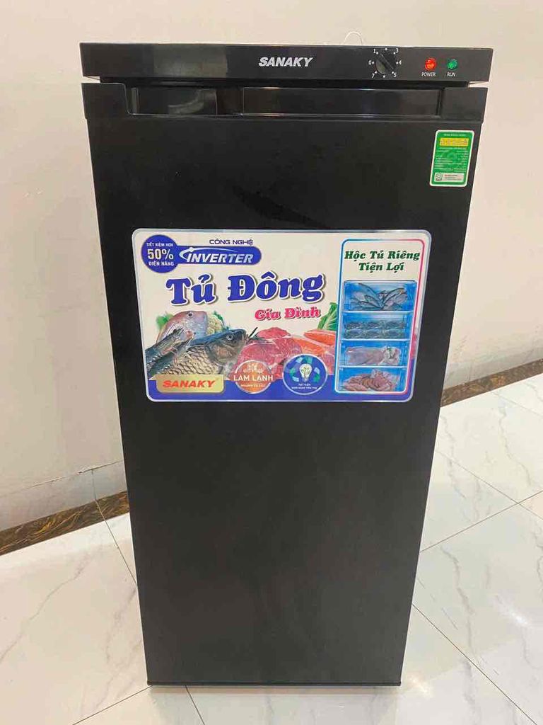 Tủ đông Sanaky 150L Inverter Đen. Mua bán Tủ lạnh tại Quận Hoàng Mai Hà Nội được đăng bởi L V Tuyến hình 1