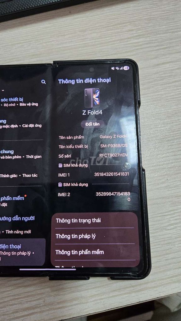 Samsung Galaxy Z Fold4 256GB Đen. Mua bán Điện thoại tại Quận Ngũ Hành Sơn Đà Nẵng được đăng bởi Đức hình 1