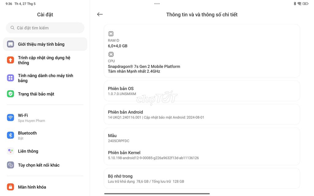 Xiaomi Redmi Pad Pro 6GB/128GB. Mua bán Máy tính bảng tại Huyện Cư M'gar Đắk Lắk được đăng bởi Nguyên Trần hình 1