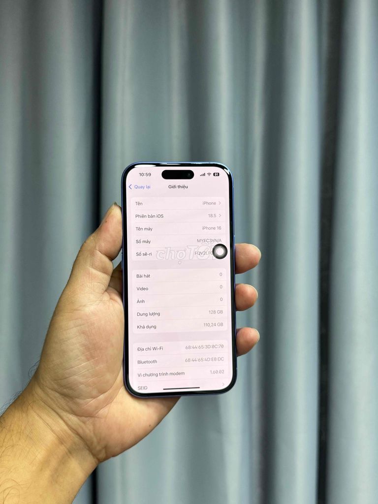 iPhone 16 128GB Xanh zin áp máy đẹp. Mua bán Điện thoại tại Thành phố Tân An Long An được đăng bởi Trùm cuối  hình 1