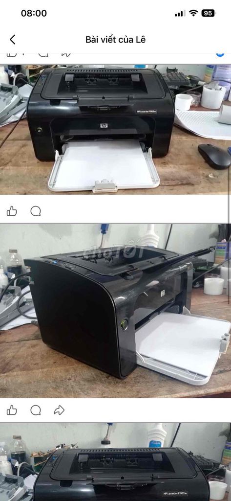 Máy in HP LaserJet Pro P1102w. Mua bán Đồ dùng văn phòng tại Thành phố Cà Mau Cà Mau được đăng bởi Máy Văn Phòng Lê Kim Cà Mau hình 1