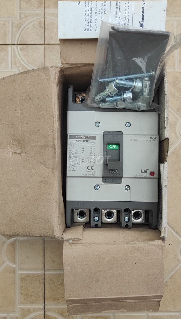 Áp tô mát khối 3P LS Metasol ABN203c 200A Korea. Mua bán Đồ chuyên dụng, Giống nuôi trồng tại Thành phố Cẩm Phả Quảng Ninh được đăng bởi TinVietTechnology hình 1