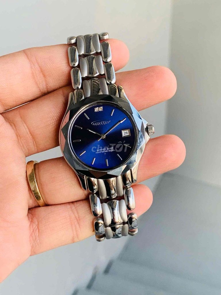 Đồng hồ Aureole Nhật zin chuẩn Sapphire Nhật. Mua bán Đồng hồ tại Huyện Bình Chánh Tp Hồ Chí Minh được đăng bởi tiệm đồng hồ si Nhật Thuỵ hình 1