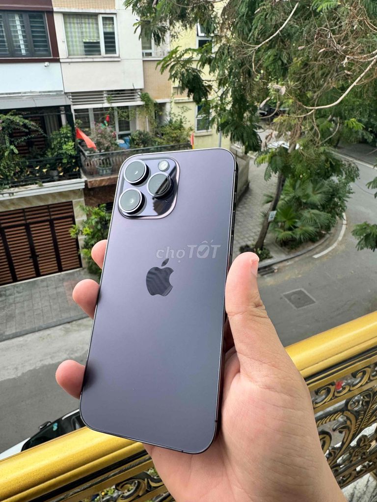 IPHONE 14prm128 Tím Quốc tế 100%