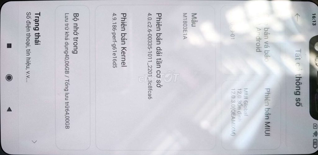 Xiaomi Mi 8 64GB Xanh. Mua bán Điện thoại tại Quận 12 Tp Hồ Chí Minh được đăng bởi Cam Ngo hình 1