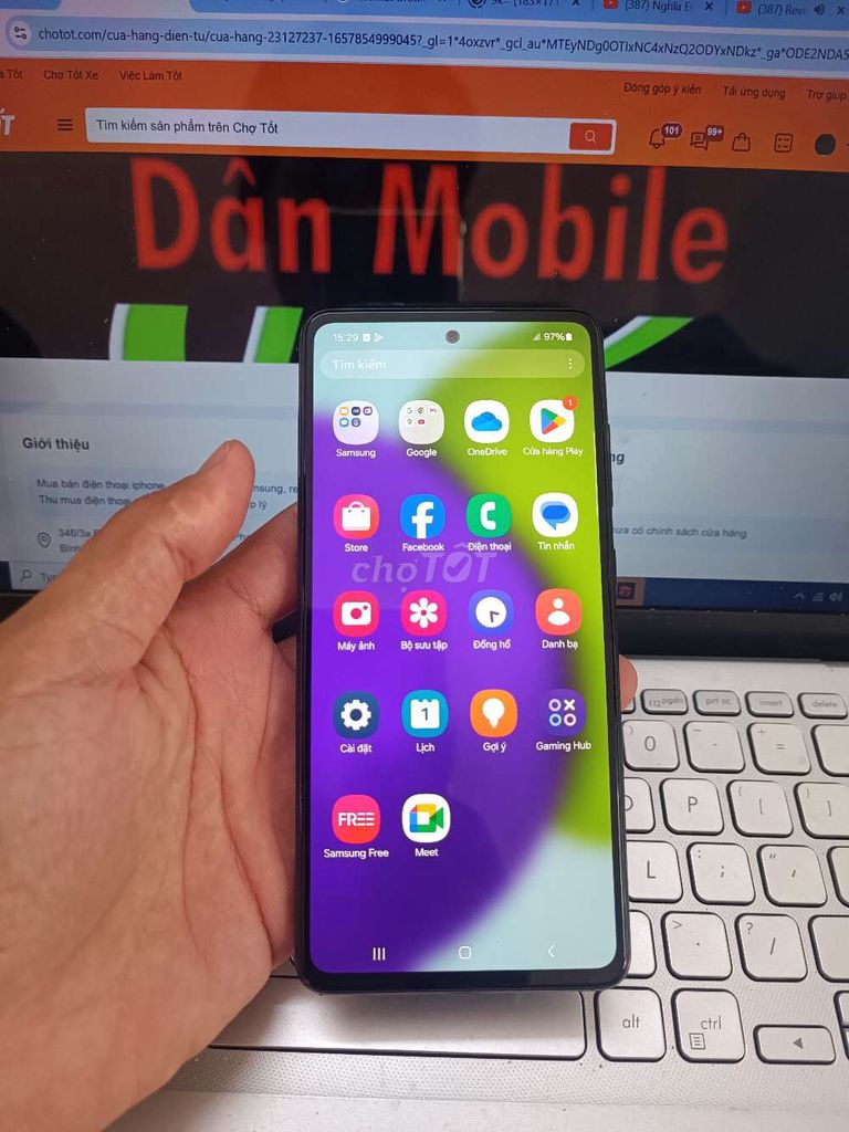 SAMSUNG A52S 5G 8GB.128GB PIN 4500 SNAP 778G ZIN. Mua bán Điện thoại tại Quận Bình Thạnh Tp Hồ Chí Minh được đăng bởi Dân Mobile hình 1