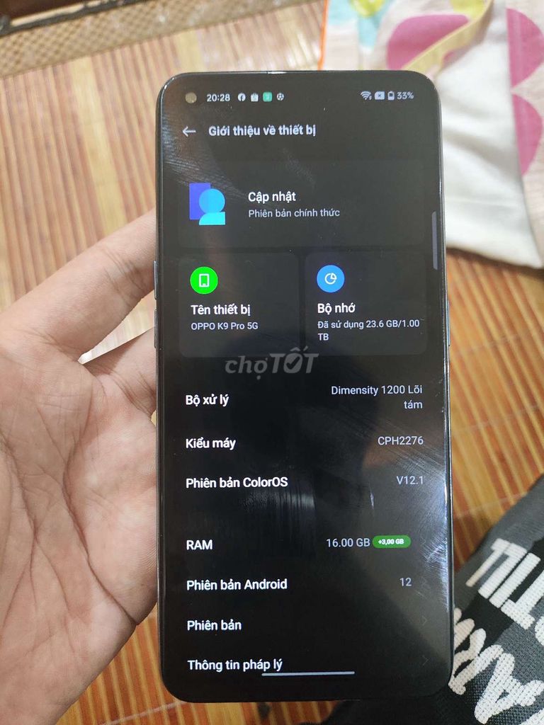 OPPO K9 Pro 5G 256GB Trắng. Mua bán Điện thoại tại Huyện Sóc Sơn Hà Nội được đăng bởi An hình 1