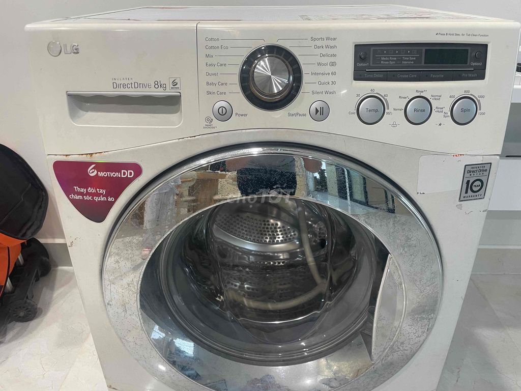 Máy giặt LG 8Kg Invester cửa ngang đã qua sử dụng. Mua bán Máy giặt tại Quận Hoàn Kiếm Hà Nội được đăng bởi Anderson Lê hình 5