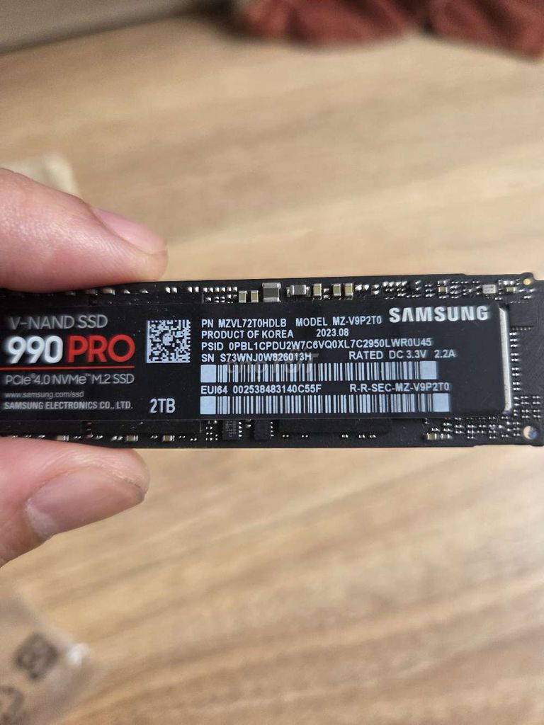 Ổ cứng SSD Samsung 990 PRO 2TB PCIe 4.0 NVMe M.2. Mua bán Linh kiện (RAM, Card...) tại Quận Thanh Xuân Hà Nội được đăng bởi Tuấn hình 1