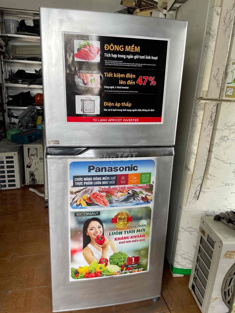 Tủ lạnh Panasonic 267 Lít Inverter Đông mềm Bạc. Mua bán Tủ lạnh tại Thành phố Rạch Giá Kiên Giang được đăng bởi Điện lạnh Thanh Tuấn  hình 1