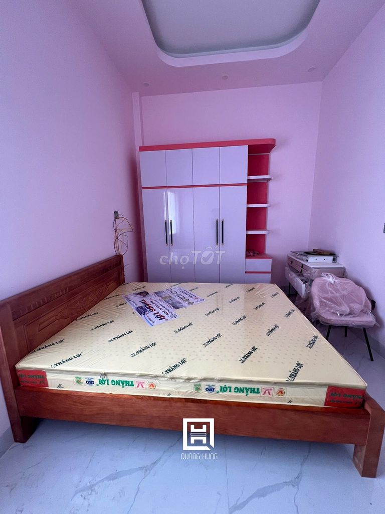 GIƯỜNG GỖ SỒI _GIƯƠNG GỖ SỒI_GIƯỜNG NGỦ GỖ GIÁ RẺ. Mua bán Giường, chăn ga gối nệm tại Quận 4 Tp Hồ Chí Minh được đăng bởi Nội Thất Quang Hùng TD hình 1