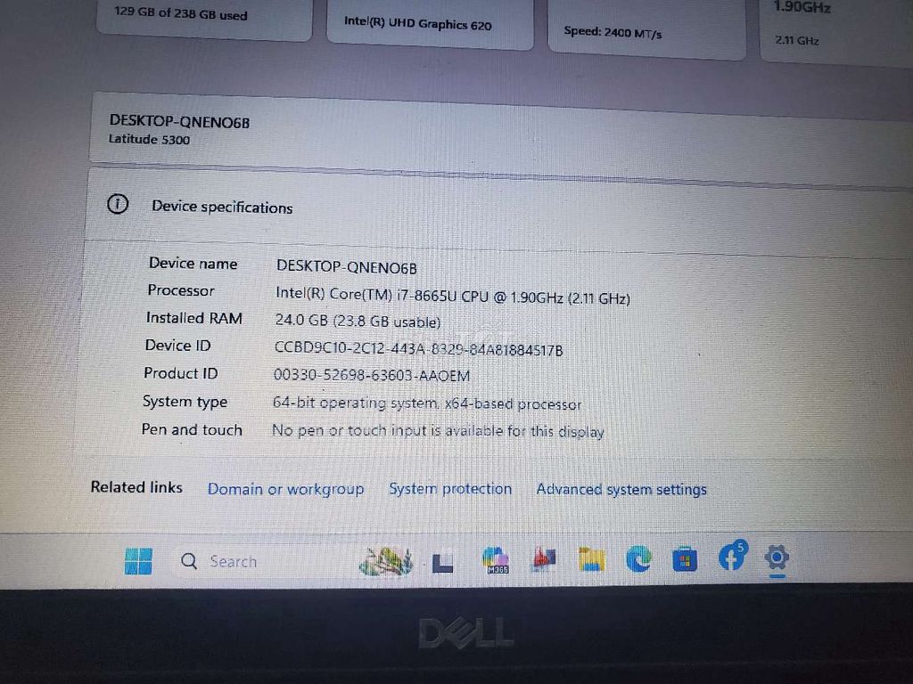 Cần tiền nên bán dell 5300 i7 th8. Mua bán Laptop tại Huyện Thanh Hà Hải Dương được đăng bởi Nguyễn văn Hưng hình 1