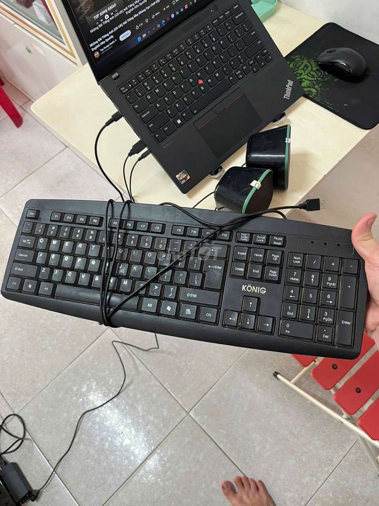 Bàn phím KÖNIG có dây Đen. Mua bán Phụ kiện (Màn hình, Chuột...) tại Quận Ngũ Hành Sơn Đà Nẵng được đăng bởi Cô Trương hình 1