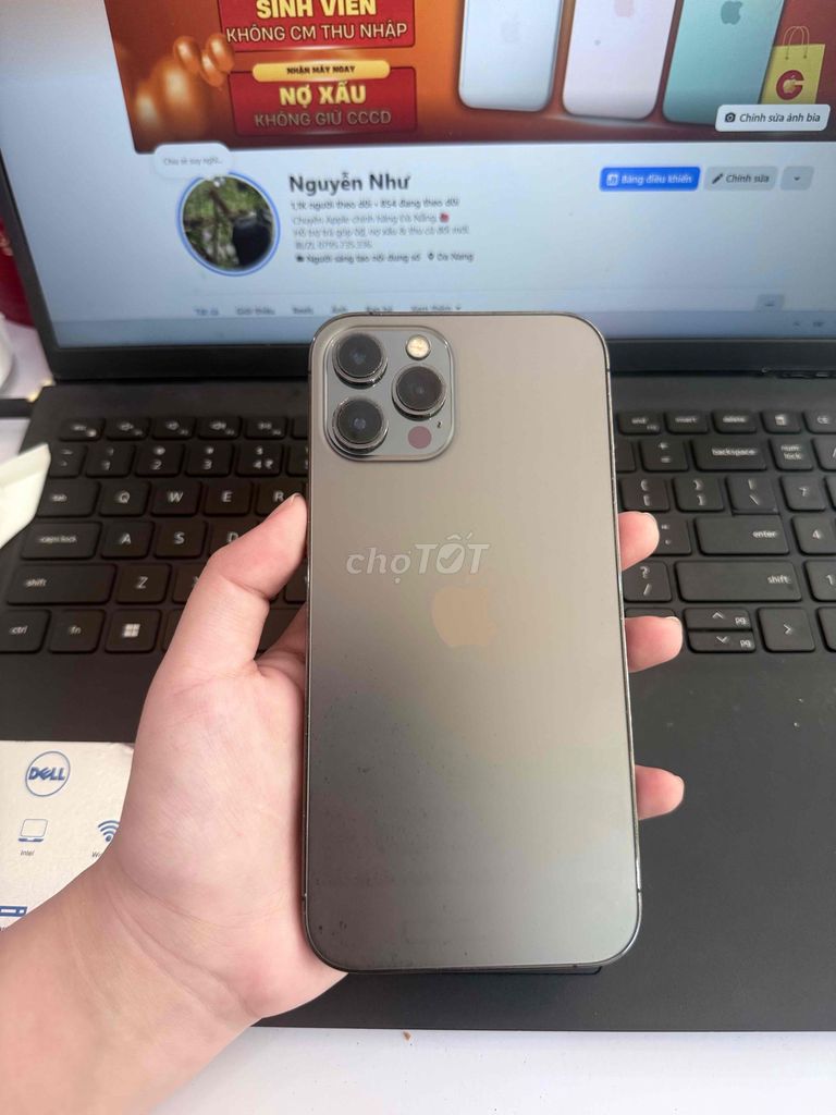 Thanh lí iPhone 12 Pro Max Xám. Mua bán Điện thoại tại Quận Thanh Khê Đà Nẵng được đăng bởi Nguyễn Ngọc Quỳnh Như hình 1