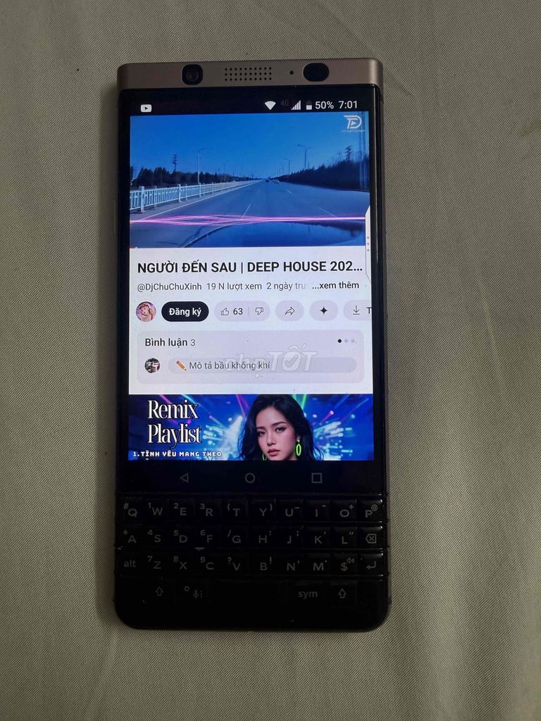 BlackBerry KeyOne 4/64g vàng đồng 2 sim. Mua bán Điện thoại tại Huyện Châu Thành Trà Vinh được đăng bởi Du Lịch Minh Quốc hình 1