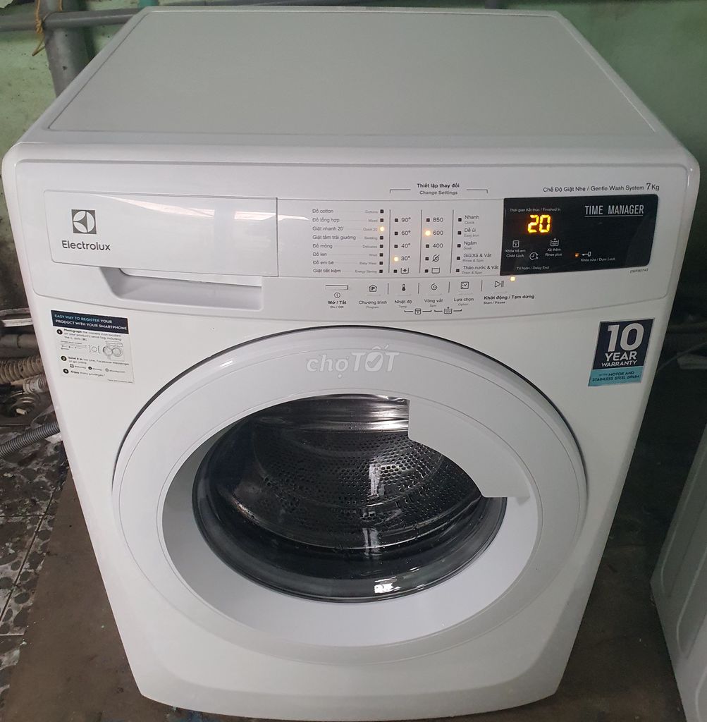 Máy Giặt electrolux 7kg cảm ứng zin mới hơn 90%