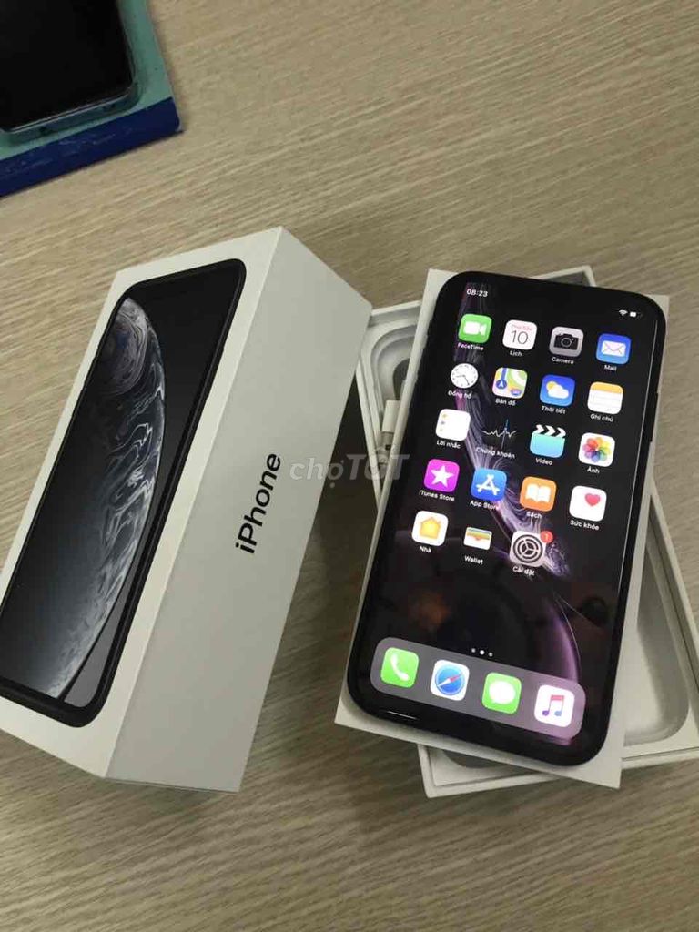 iPhone xr đen 64gb quốc tế nguyên zin nhà sài