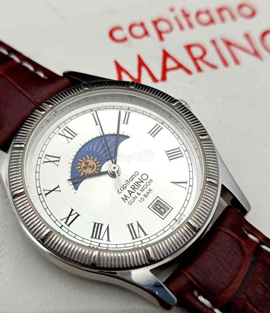 Đồng Hồ Marino Capitano Sunmoon Chính Hãng. Mua bán Đồng hồ tại Quận 3 Tp Hồ Chí Minh được đăng bởi Đồng Hồ Nội Địa Nhật hình 3