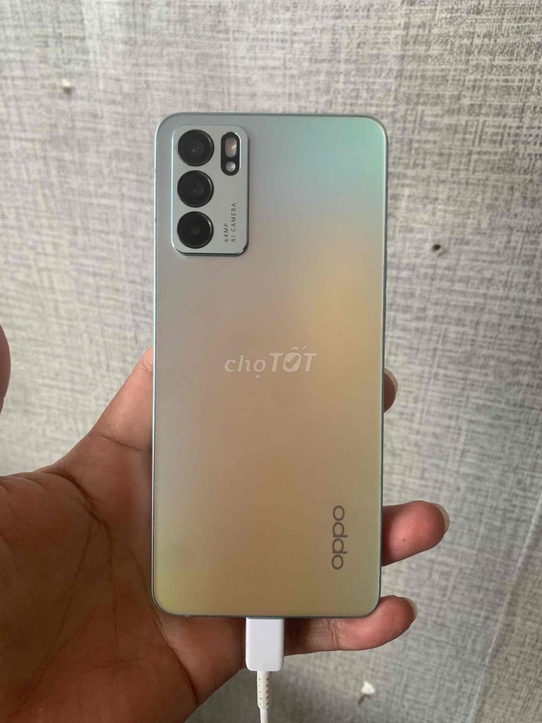 Oppo Reno6 ram 8+4/128GB bạc