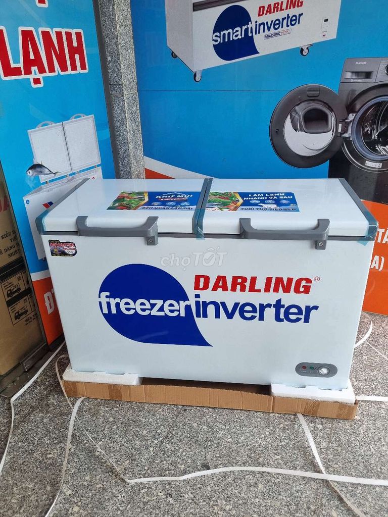 Xả kho tủ đông darling inverter 350lít new 100%☎️