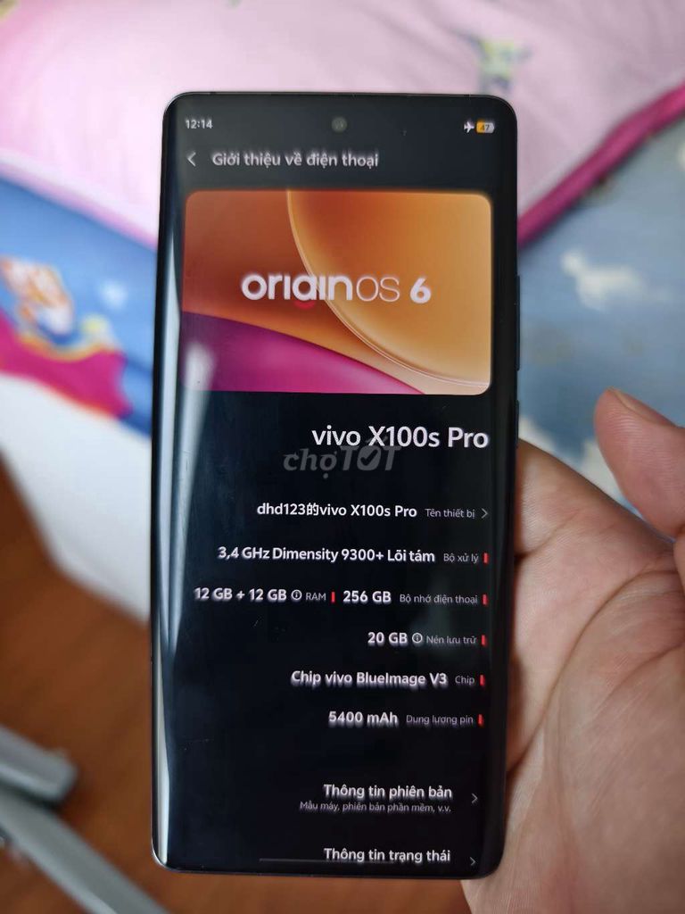 Vivo X100s Pro 256GB Đen. Mua bán Điện thoại tại Thành phố Cà Mau Cà Mau được đăng bởi Đảm hình 1