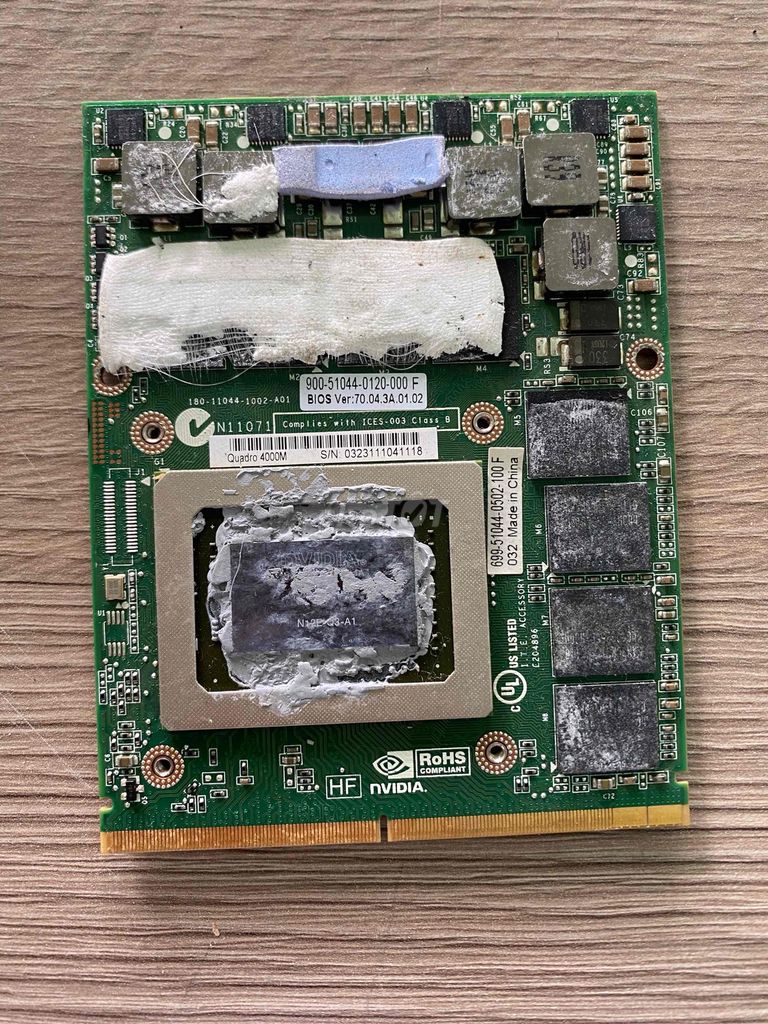 Card đồ họa NVIDIA Quadro 4000M. Mua bán Linh kiện (RAM, Card...) tại Thị xã Bến Cát Bình Dương được đăng bởi ĐIỆN TỬ HÀNG THANH LÝ hình 1