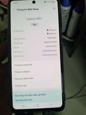 Galaxy m51 còn mới , dư dùng nên bán