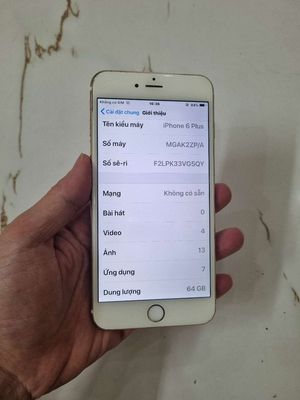 Bán Iphone 6Plus quốc tế 64g mất vân tay pin 100