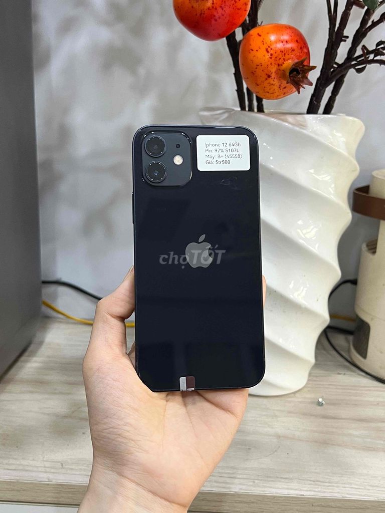 Apple iPhone 12 64GB Đen Zin ốc pin zin 97. Mua bán Điện thoại tại Huyện Hóc Môn Tp Hồ Chí Minh được đăng bởi SIRI STORE HCM hình 1