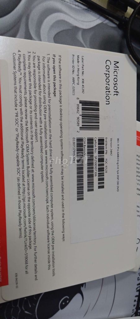 Microsoft Windows 11 Pro 64-bit Tiếng Anh. Mua bán Phụ kiện (Màn hình, Chuột...) tại Thành phố Vĩnh Yên Vĩnh Phúc được đăng bởi Tú hình 1