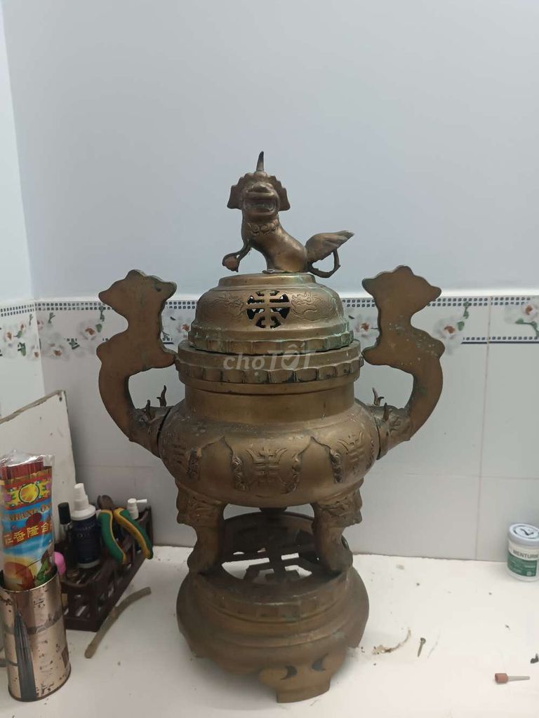 Lư hương đồng cổ điển 67cm 13kg. Mua bán Đồ sưu tầm, đồ cổ tại Thành phố Thủ Đức Tp Hồ Chí Minh được đăng bởi Tên chưa cung cấp hình 1