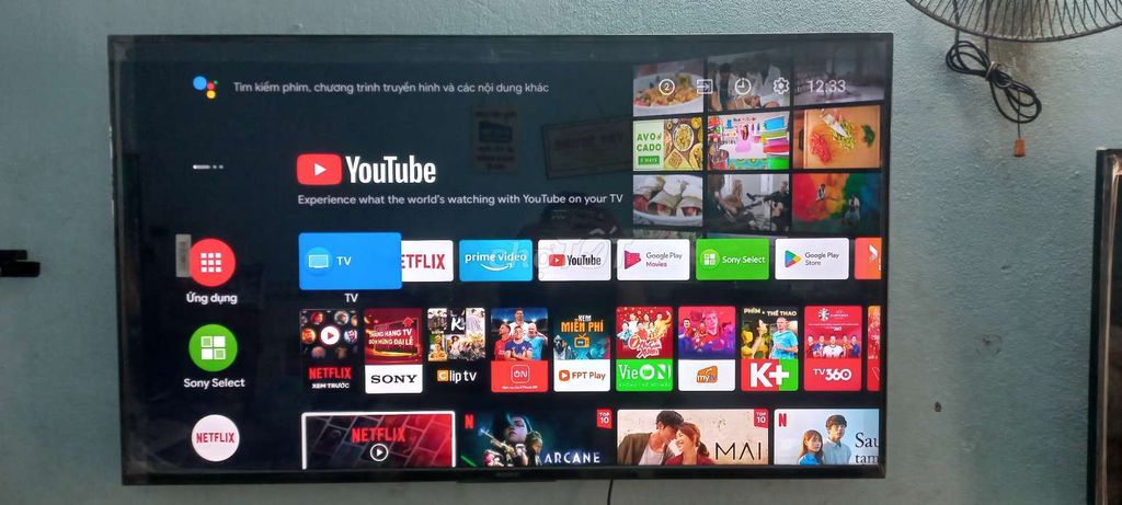 Android Tivi Sony 49inch 4K giọng nói, mẫu 2019