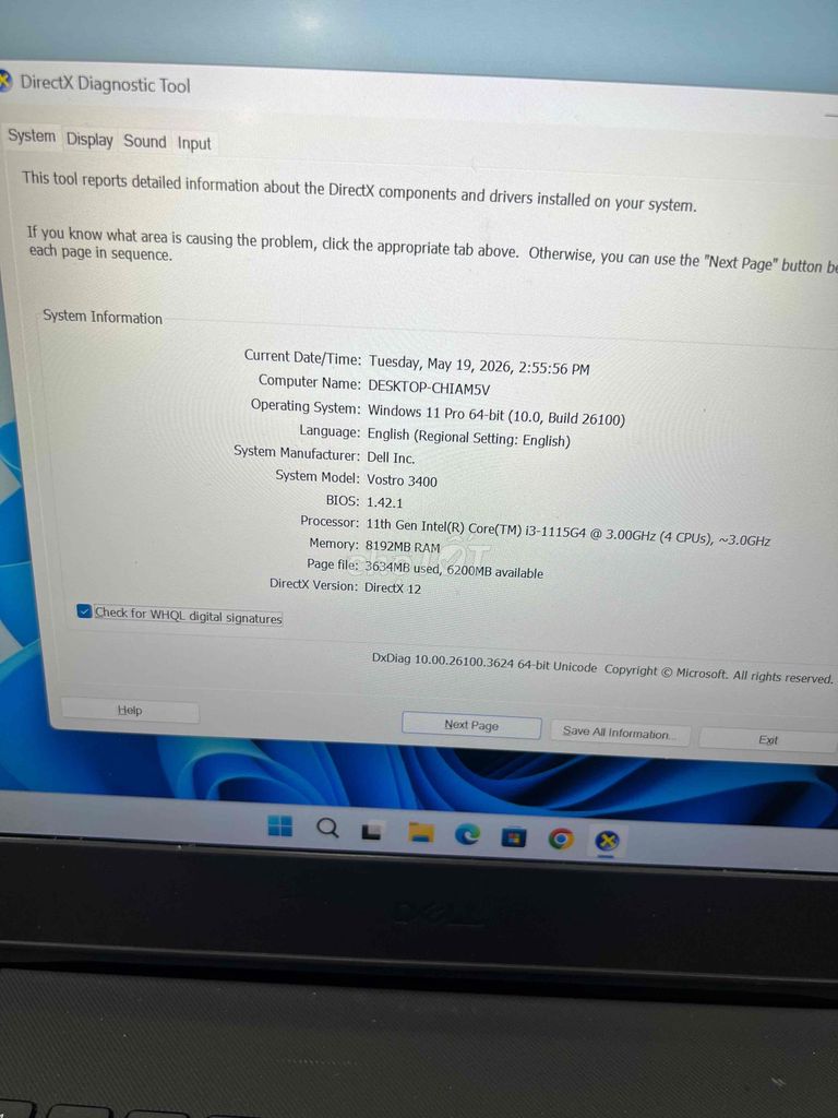 Dell Vostro 3400 i3 11th 14 inch 8GB/256GB. Mua bán Laptop tại Quận Hai Bà Trưng Hà Nội được đăng bởi Dinh Canh hình 1