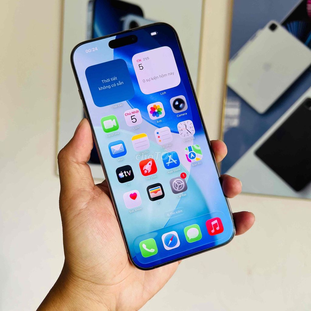 🆘iPhone 16 Pro Max 256GB sa mạc LL pin 91. Mua bán Điện thoại tại Quận Ninh Kiều Cần Thơ được đăng bởi Trường Mobile hình 1