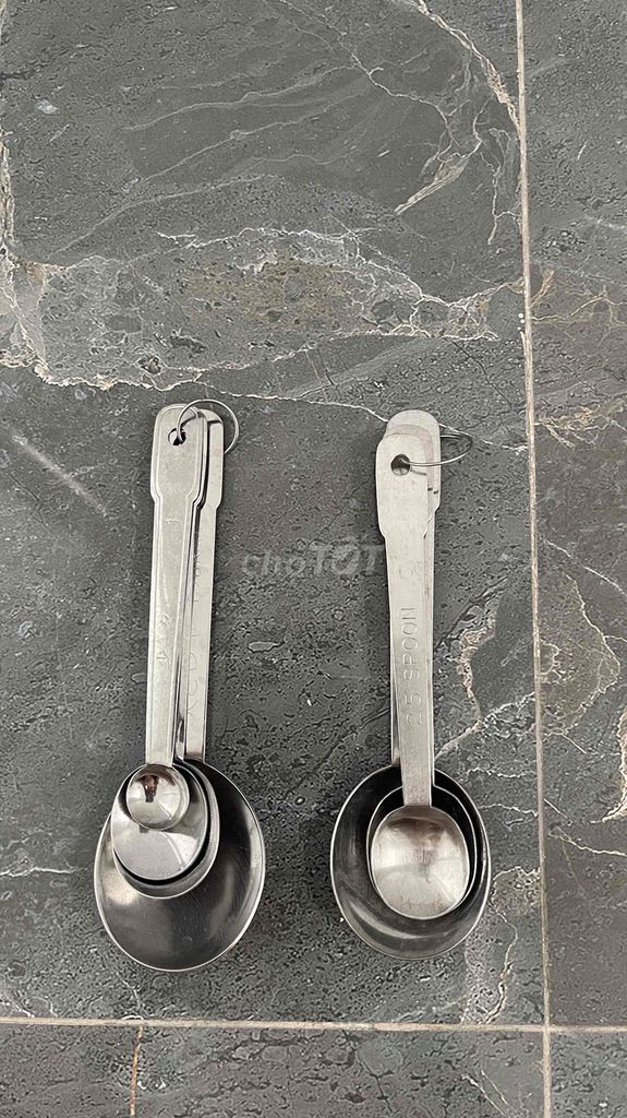 Muỗng đong Kim loại Bạc. Mua bán Dụng cụ nhà bếp tại Quận Tân Phú Tp Hồ Chí Minh được đăng bởi Tường Vi hình 1