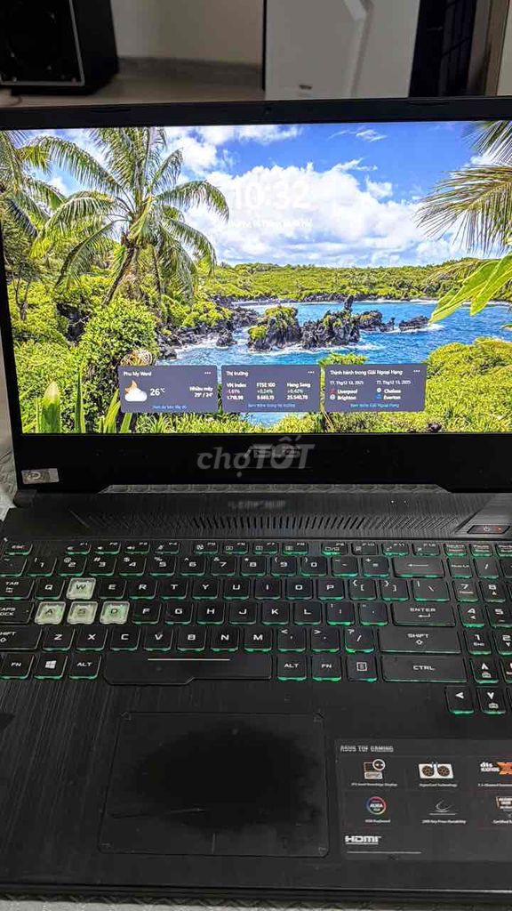 ASUS TUF Gaming FX505GE i7-8750H 16GB. Mua bán Laptop tại Thành phố Thủ Đức Tp Hồ Chí Minh được đăng bởi Hoài Huy hình 1