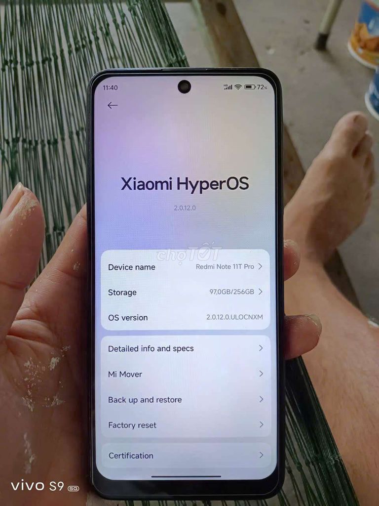 Xiaomi Redmi Note 11T Pro 12GB/256GB . Mua bán Điện thoại tại Thành phố Rạch Giá Kiên Giang được đăng bởi Tấn Lãnh hình 1