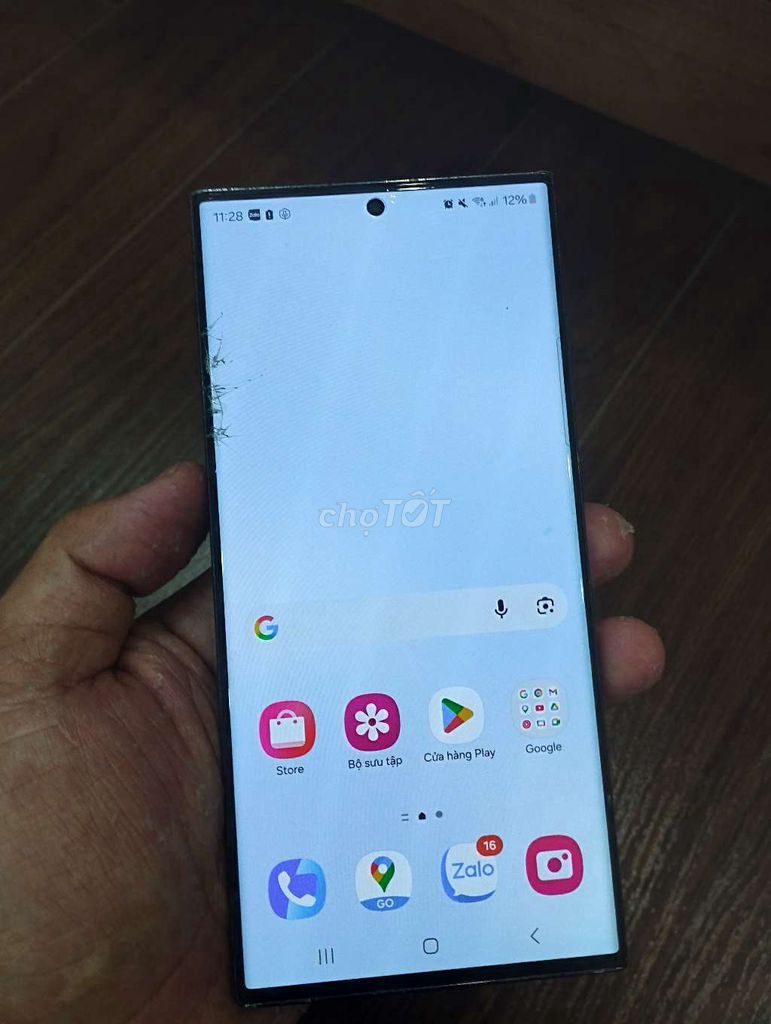 Samsung S23 Ultra Đen - nứt kính. Mua bán Điện thoại tại Quận Hà Đông Hà Nội được đăng bởi mini hình 1