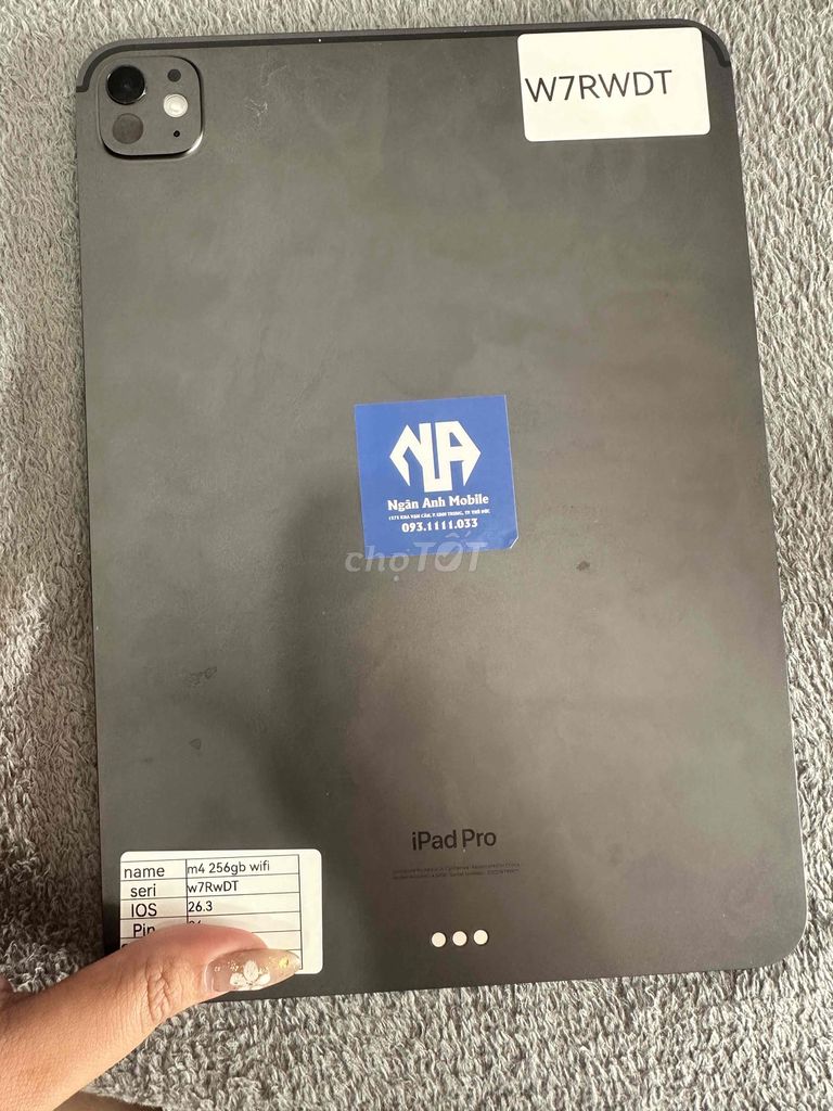ipad pro m4 256 wifi giá tốt ạ. Mua bán Máy tính bảng tại Thành phố Thủ Đức Tp Hồ Chí Minh được đăng bởi Ngân anh mobile hình 1