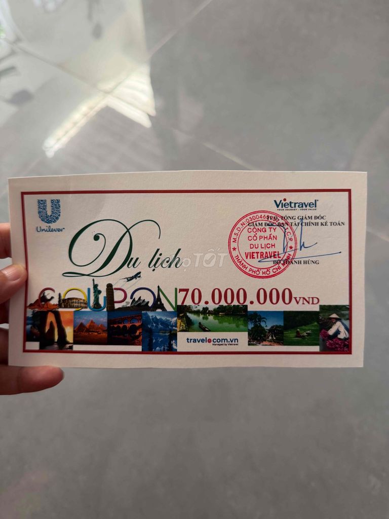 Phiếu du lịch Vietravel Tour trong nước/quốc tế. Du lịch tại Quận Gò Vấp Tp Hồ Chí Minh được đăng bởi đặng hoàng hình 1