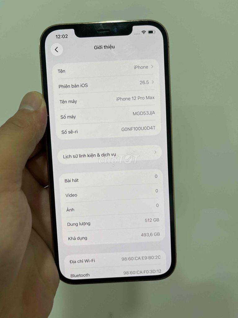 Apple iPhone 12 Pro Max 512GB Vàng Zin Đẹp. Mua bán Điện thoại tại Thành phố Thuận An Bình Dương được đăng bởi Việt Apple hình 1