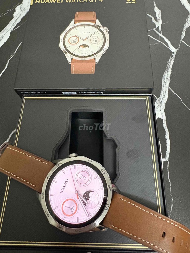 Huawei Watch GT 4 Nâu Dây da. Mua bán Thiết bị đeo thông minh tại Quận 1 Tp Hồ Chí Minh được đăng bởi Diêuuuuuuuu hình 1