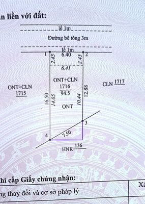 Plot of land 95 m² · Đường Quốc lộ 14B