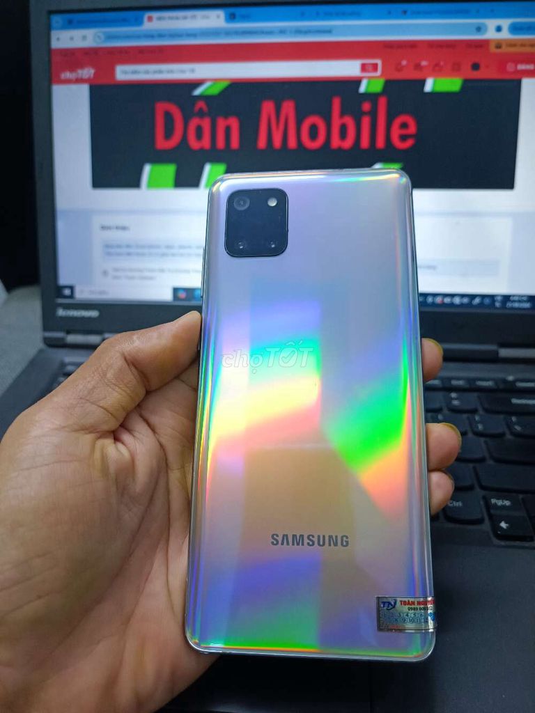 SAMSUNG NOTE 10 LITE 8GB.128GB. PIN 4500 2 SIM. Mua bán Điện thoại tại Quận Bình Thạnh Tp Hồ Chí Minh được đăng bởi Dân Mobile hình 1