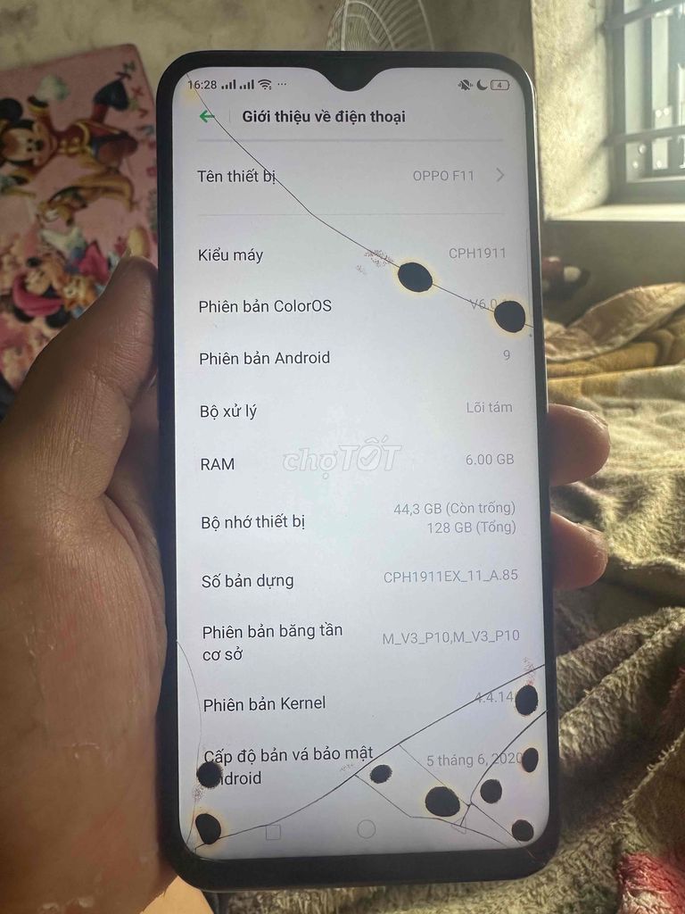 Oppo F11 128GB Đen 6GB Like New. Mua bán Điện thoại tại Quận Hải Châu Đà Nẵng được đăng bởi Phạm Minh Hòa hình 1