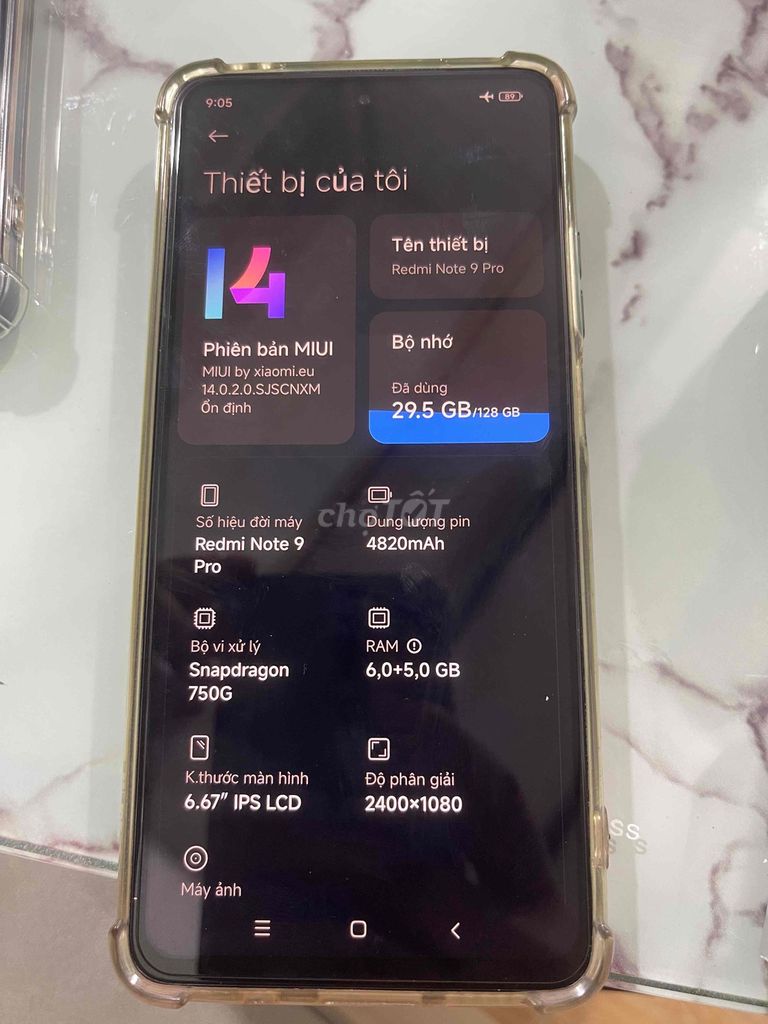 Xiaomi Redmi Note 9 Pro 5G 128GB. Mua bán Điện thoại tại Huyện Nhà Bè Tp Hồ Chí Minh được đăng bởi Quốc anh Tran hình 1