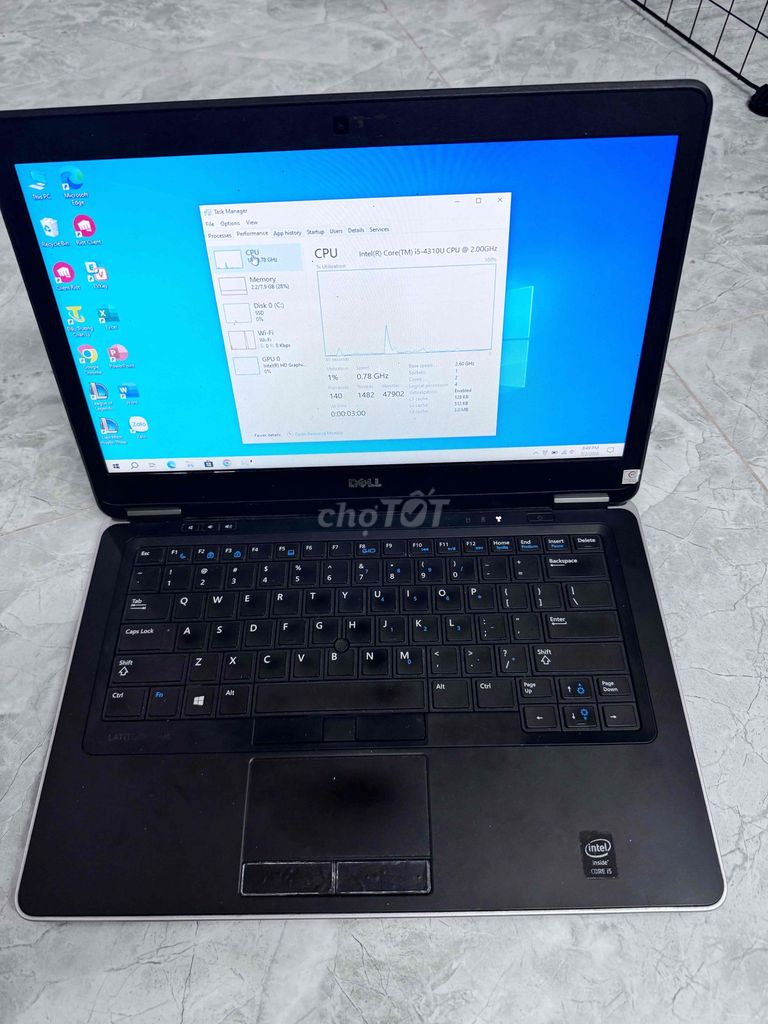 Dell Latitude E7440 i5-4310U 8GB SSD Xám. Mua bán Laptop tại Quận Tân Phú Tp Hồ Chí Minh được đăng bởi Nhựt Sang hình 1
