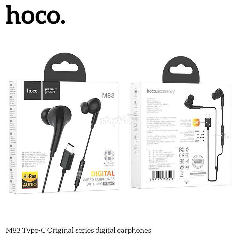 Tai nghe có dây hoco M83 chân typec.. Mua bán Thiết bị đeo thông minh tại Quận Liên Chiểu Đà Nẵng được đăng bởi diep hình 1